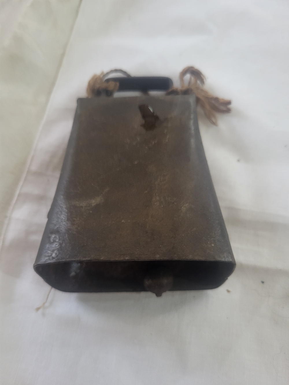 Antique Brass Metal Cow Bell 4.5” Very Loud